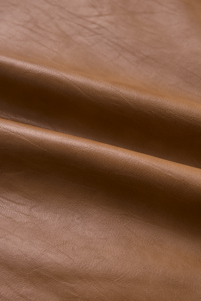 Dame vintage jakke med lynlås og imiteret læder