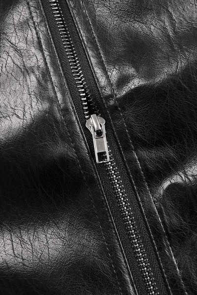 Kvinders Vintage Stand Krave Faux Læder Jakke