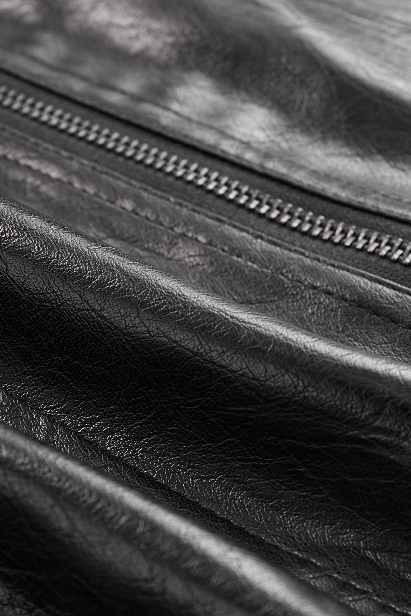 Kvinders Vintage Stand Krave Faux Læder Jakke