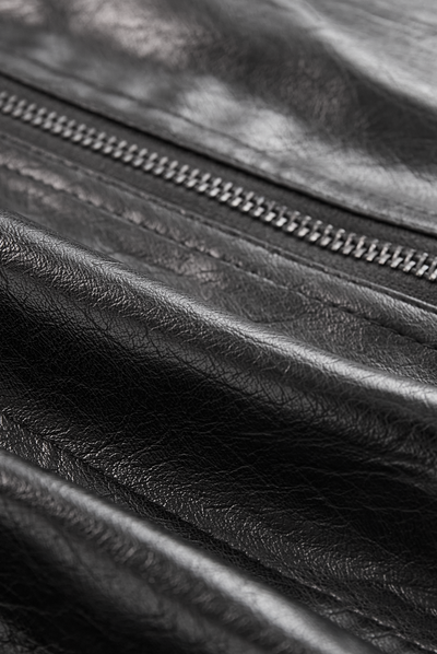 Kvinders Vintage Stand Krave Faux Læder Jakke