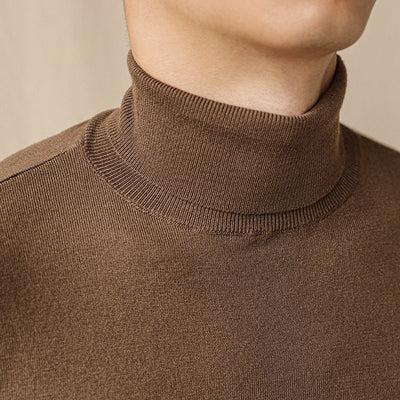 Efterår og Vinter Turtleneck Business Casual Slim Langærmet Sweater