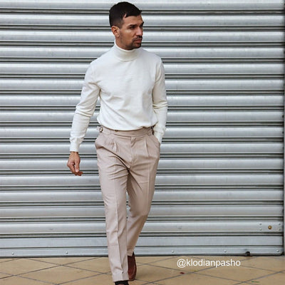 Efterår og Vinter Turtleneck Business Casual Slim Langærmet Sweater