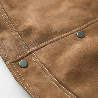 Herre Faux Sherpa Fôret Jakke, Vintage Varm Vinterfrakke, Retro Casual Fleece Ydertøj