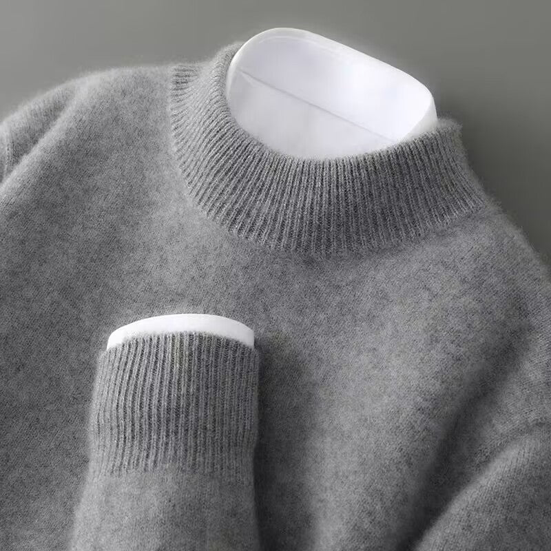 Silvia - Elegant Cashmere Sweater (Grå)