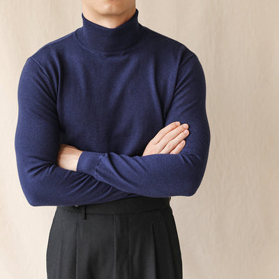 Efterår og Vinter Turtleneck Business Casual Slim Langærmet Sweater