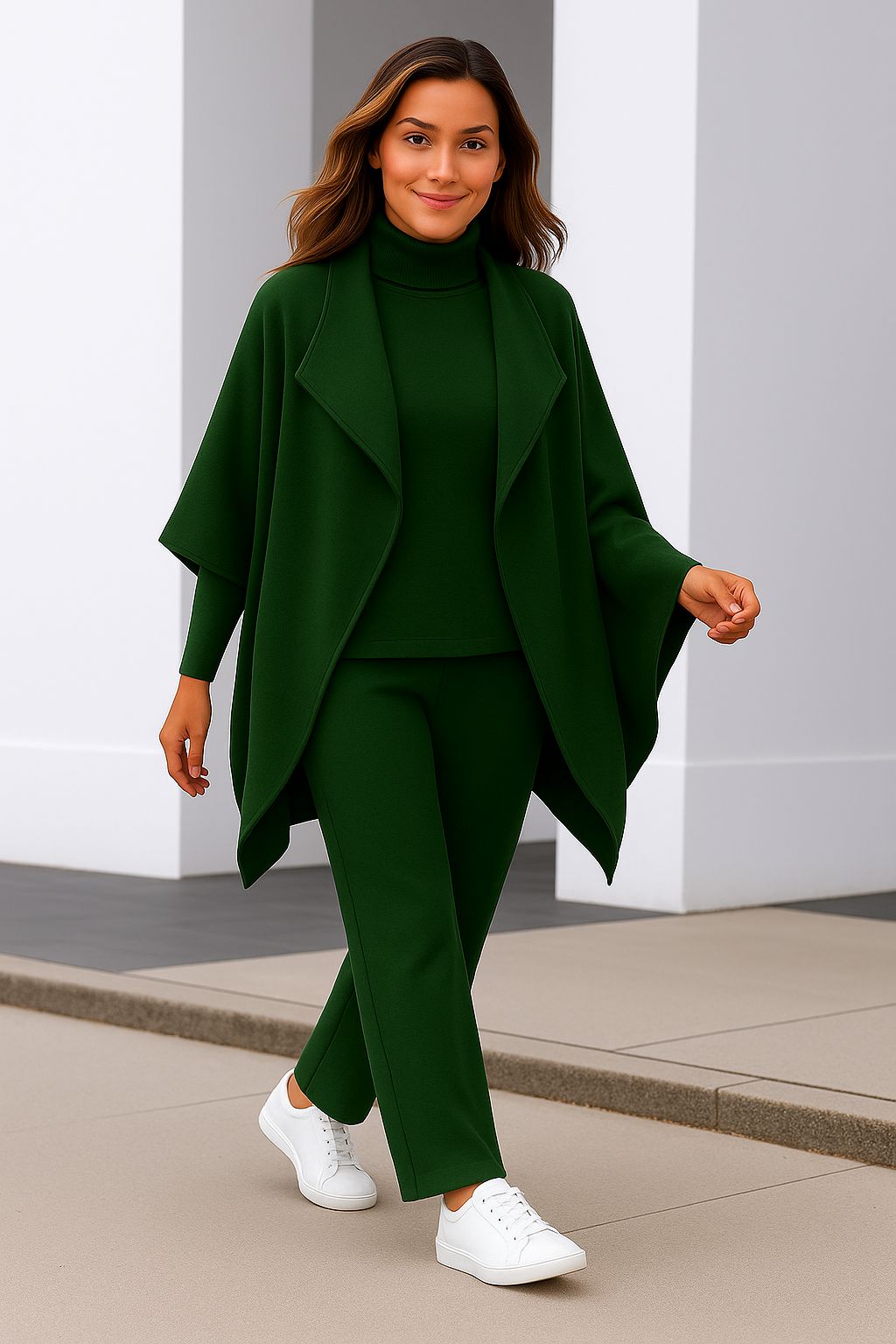 "Mella" cardigan, sweater og bukser sæt