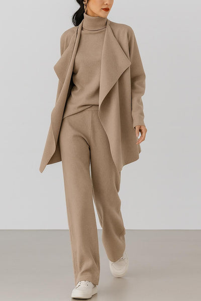 "PARIS" cardigan, sweater og bukser sæt