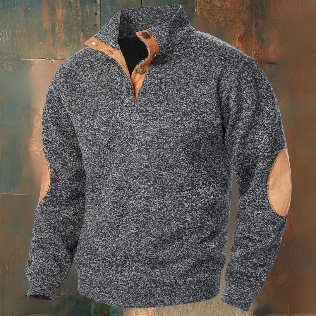 Dominik I Efterårs Strikket Trøje